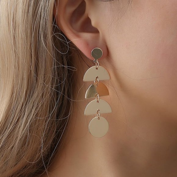 Myth X Dream Jewelry - Geometric Shapes Dangle Earrings